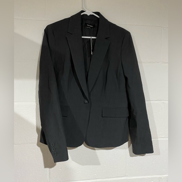 Nine West Charcoal Blazer 6 NWT - Picture 1 of 6